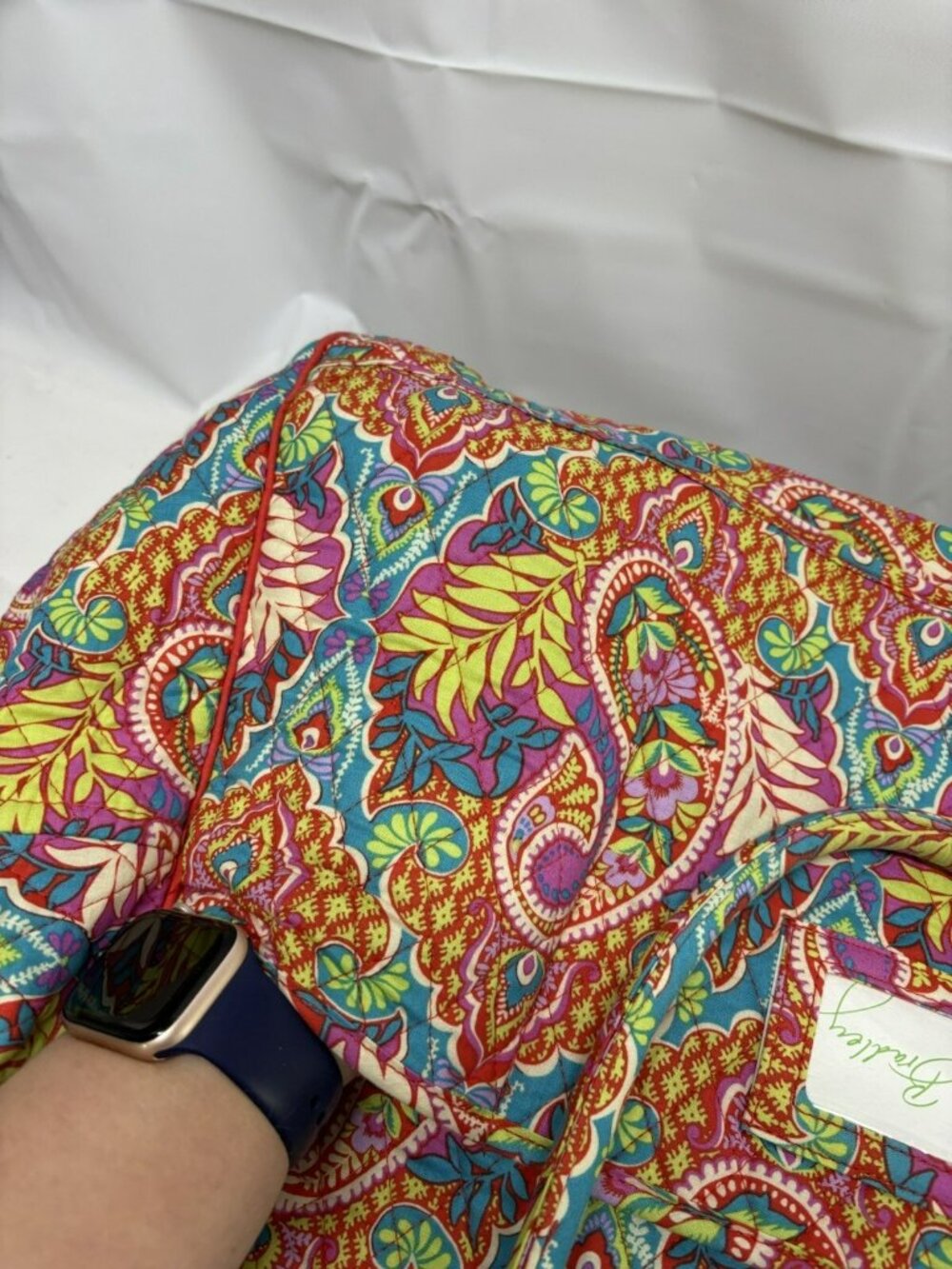 Vera Bradley Paisley in Paradise Weekender Duffle Bag w/ Strap & Luggage Sleeve - Picture 7 of 16